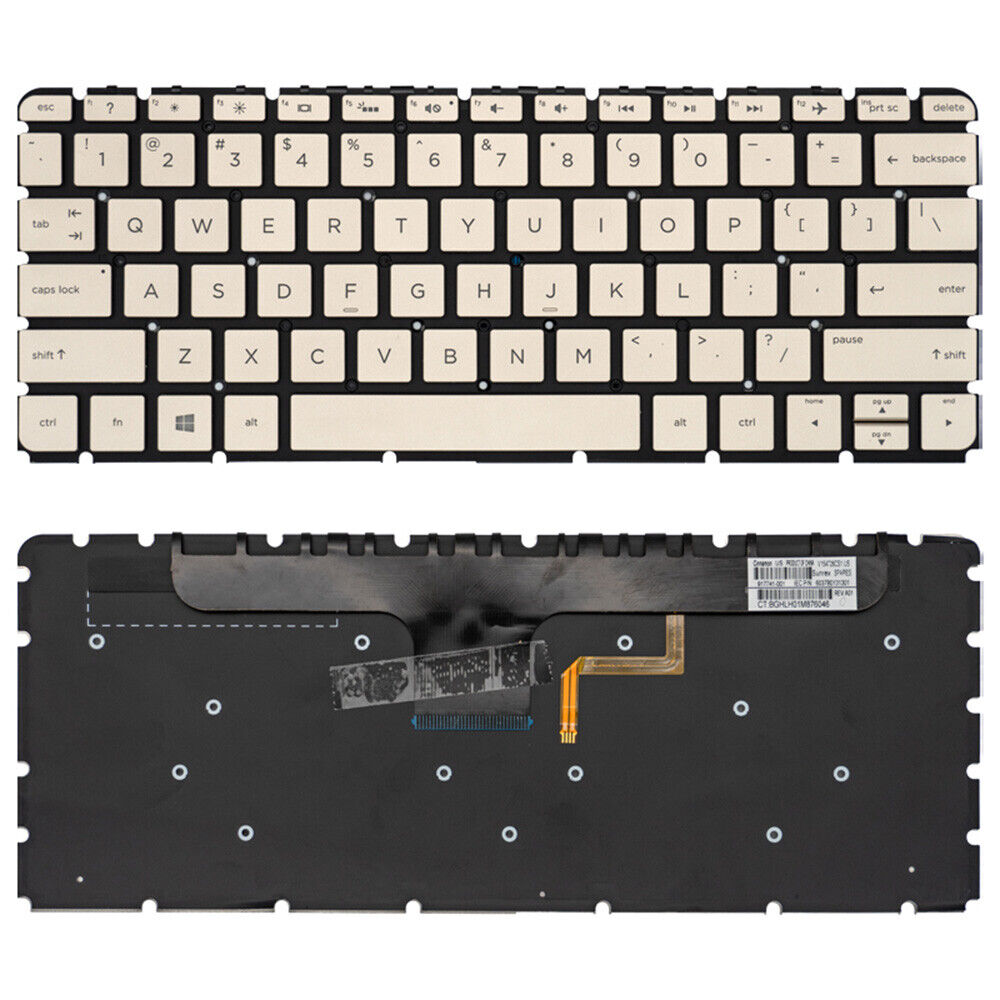 Bàn phím laptop Hp Envy 13-ab000, 13t-ab000 VÀNG CÁP NGẮN (LED, BH 6TH)