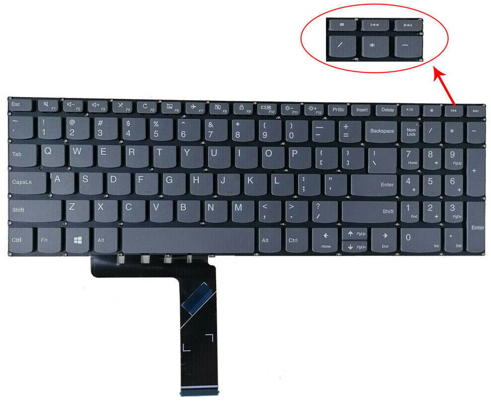 Cận cảnh bàn phím laptop Lenovo V330-15IKB, S340-15, IdeaPad 3-15, ThinkBook 15 Zin chất lượng cao