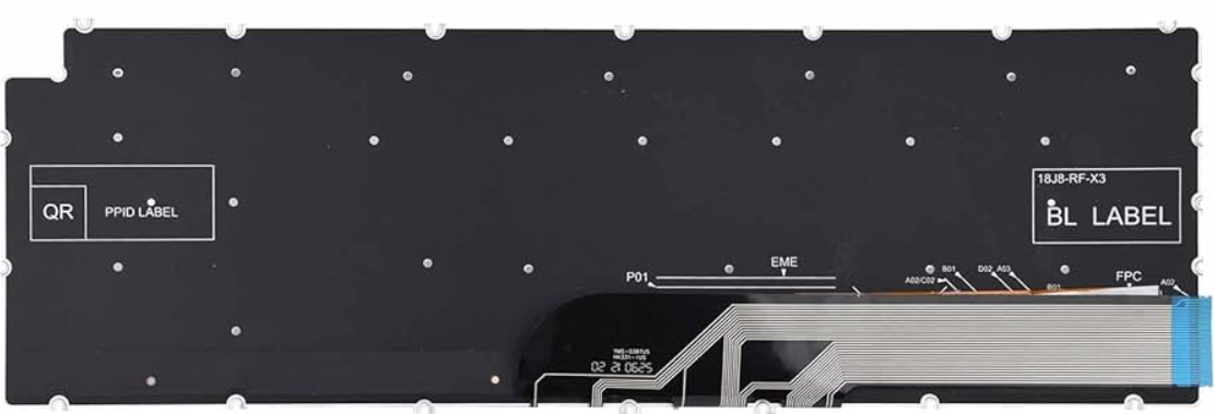 Mặt sau (cáp LED) bàn phím laptop Dell Inspiron 3501, 3505, 5584, 5593, Vostro 3500