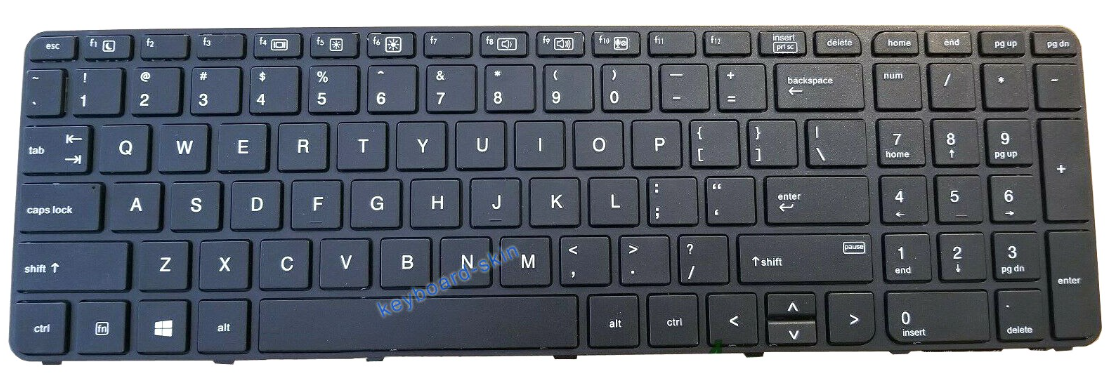 Mặt trước bàn phím laptop HP Probook 450 G3, 450 G4, 455 G3, 470 G3, 650 G2, 650 G3 (Không Trackpoint)