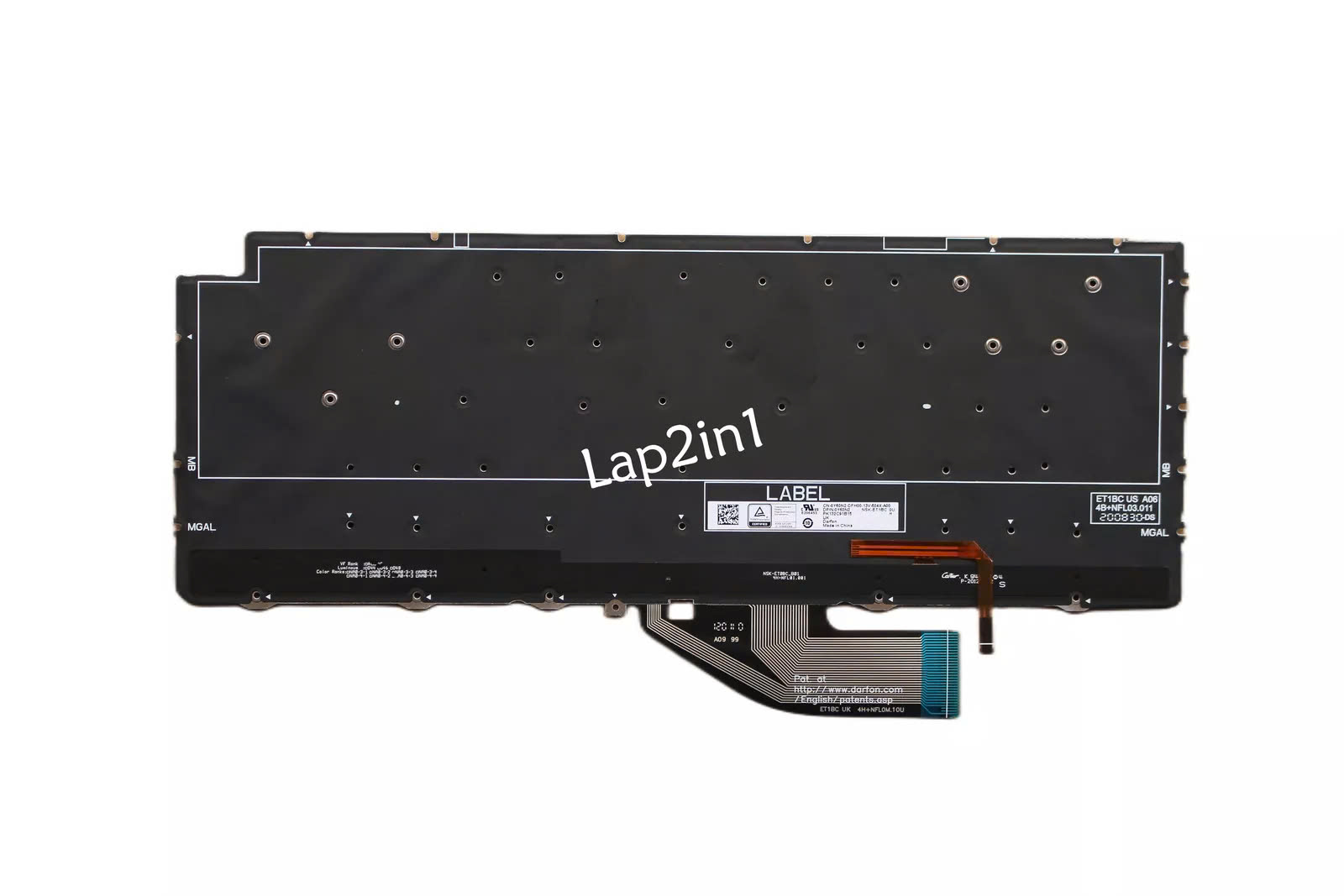 Mặt sau bàn phím laptop Dell XPS 13 7390 (2-in-1), Dell XPS 13 9310 (2-in-1)