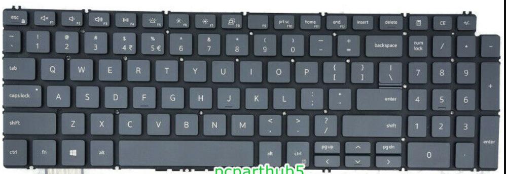 Mặt trước bàn phím laptop Dell Inspiron 3501, 3505, 5584, 5593, Vostro 3500 màu đen có LED