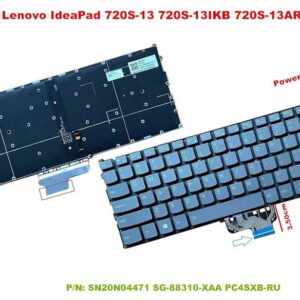 Bàn phím laptop Lenovo Ideapad 720S-13IKB, 720S-13ISK, 720S-13ARR (LED, BH 6TH) *HAI LỖ ỐC GÓC THẲNG*