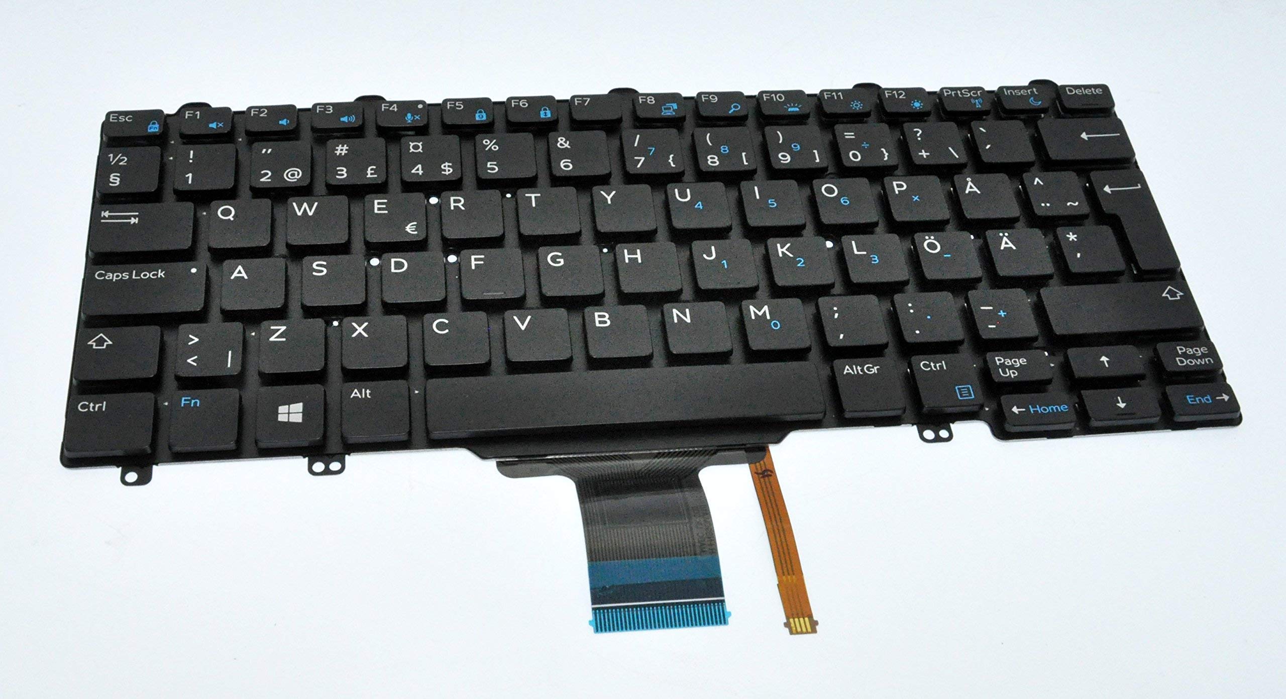 Mặt trước bàn phím laptop Dell Latitude E7250, E7270, E5250, E5270, XPS 12 9250 có LED