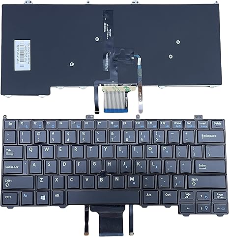 Bàn phím laptop Dell Latitude 12 14 E7240 E7440 CÓ CHUỘT (LED, BH 6TH)