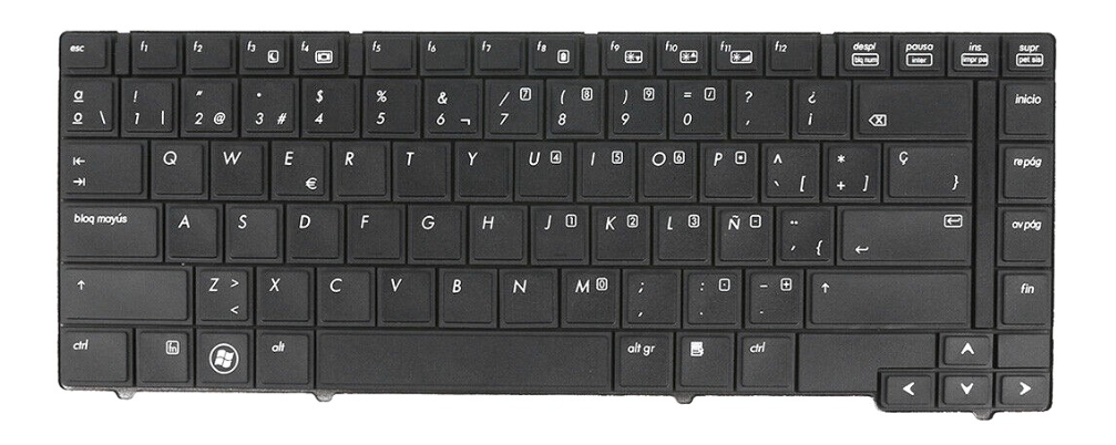 Mặt trước bàn phím laptop HP Elitebook 8440p, 8440w, 6440p, Probook 6450b, 6440b