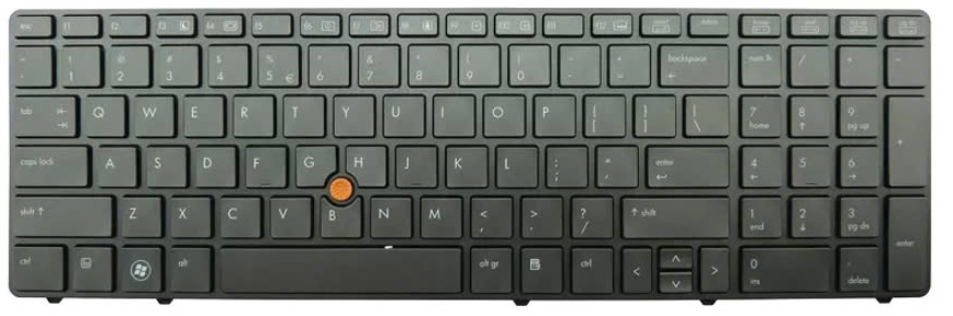 Mặt trước bàn phím laptop HP Elitebook 8560w, 8570w hàng Renew tuyển chọn
