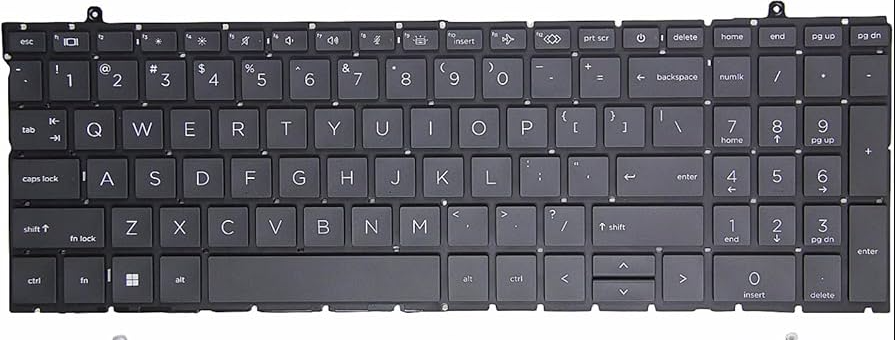 Mặt trước bàn phím laptop HP Elitebook 860 G9, 860 G10, 865 G9, 865 G10 có LED