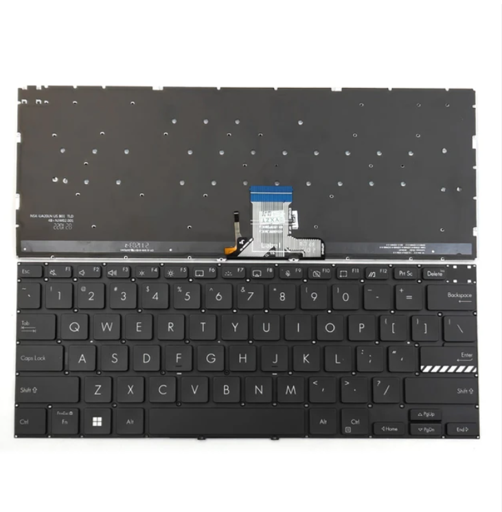 Bàn phím laptop Asus Vivobook Pro 14x OLED M3400 M3400Q M3400QA M3400QC M3401 M3401Q M3401QA M3401QC, Asus Vivobook Pro 14x OLED M4700 M4700PC M4700QC M7400 M7600 X7400 X3400 X3400P K3400P ĐEN (LED, BH 6TH)