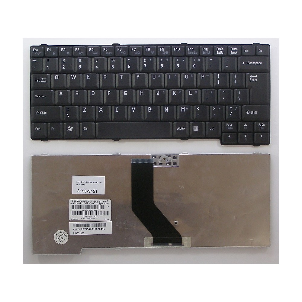 Bàn phím laptop Toshiba Satellite L10 L15 L20 L25 L30 L35 L110
