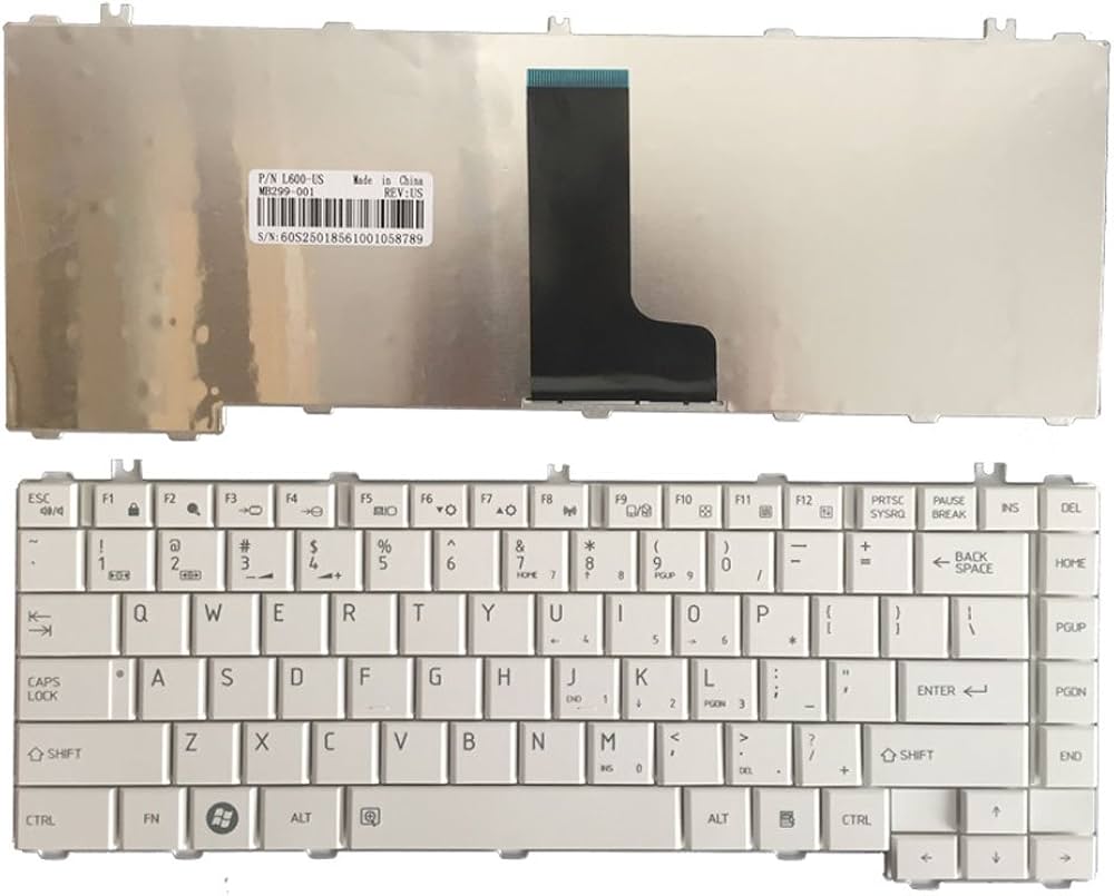 Bàn phím laptop Toshiba Satellite C600 C630 C640 C645 L600 L630 L635 L640 L645 L745 L730 L735 L740 TRẮNG