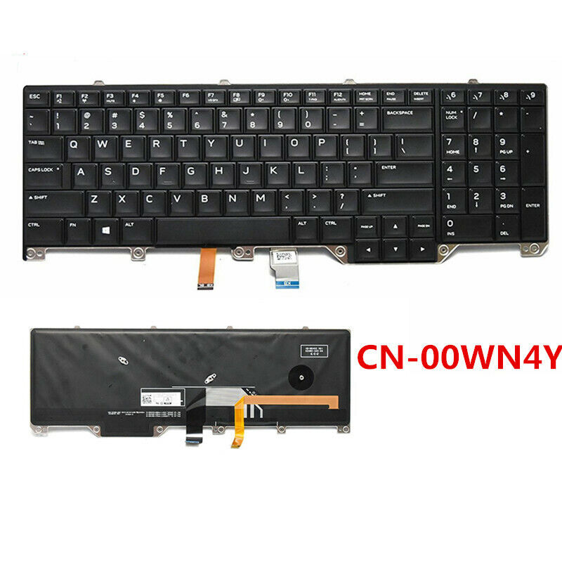Bàn phím laptop Dell Alienware 17 R4 (2016), 00WN4Y, PK131QB1A00, NSK - EE0BC 01 RENEW (SONG NGỮ) (LED, BH 6TH)