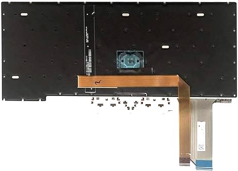 Mặt sau bàn phím laptop Lenovo Thinkpad E14 Gen 1, E14 Gen 2 hiển thị cáp tín hiệu và cáp đèn LED