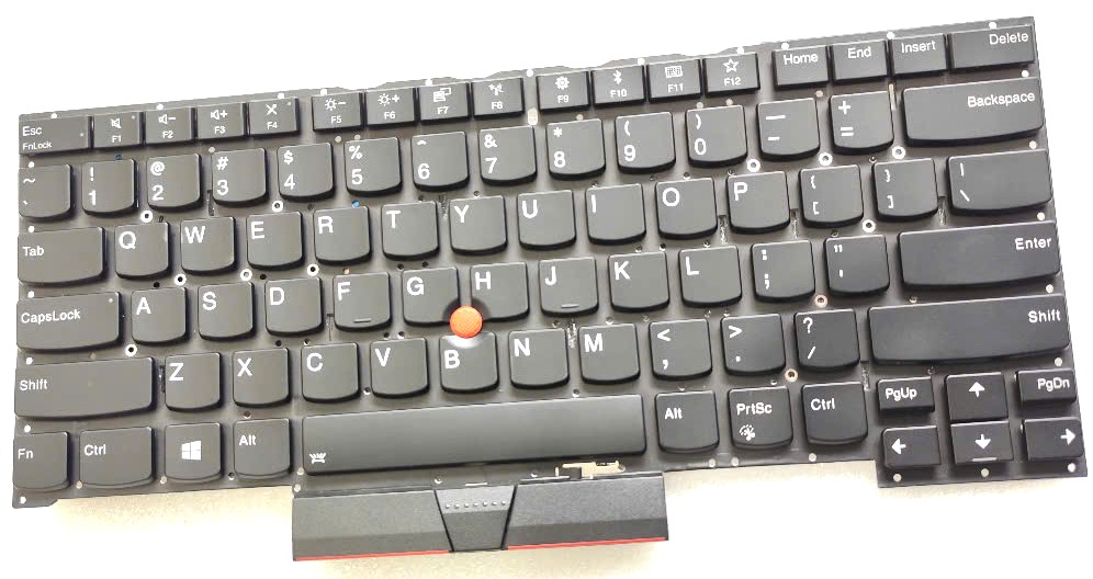 Mặt trước bàn phím laptop Lenovo Thinkpad Edge E490s, S3-490 có đèn LED và nút Trackpoint