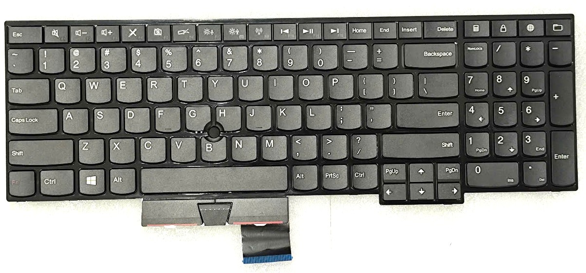 Mặt trước bàn phím laptop Lenovo Thinkpad Edge E530, E530c, E535, E545 phiên bản không có nút chuột Trackpoint