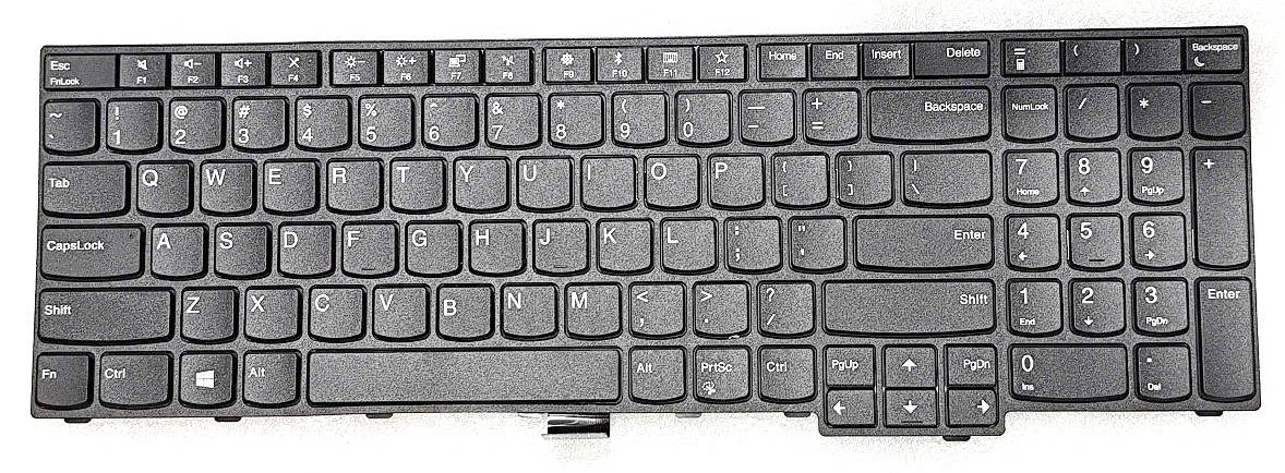 Mặt trước bàn phím laptop Lenovo Thinkpad Edge E570, E575 phiên bản không có nút chuột Trackpoint, tích hợp bàn phím số