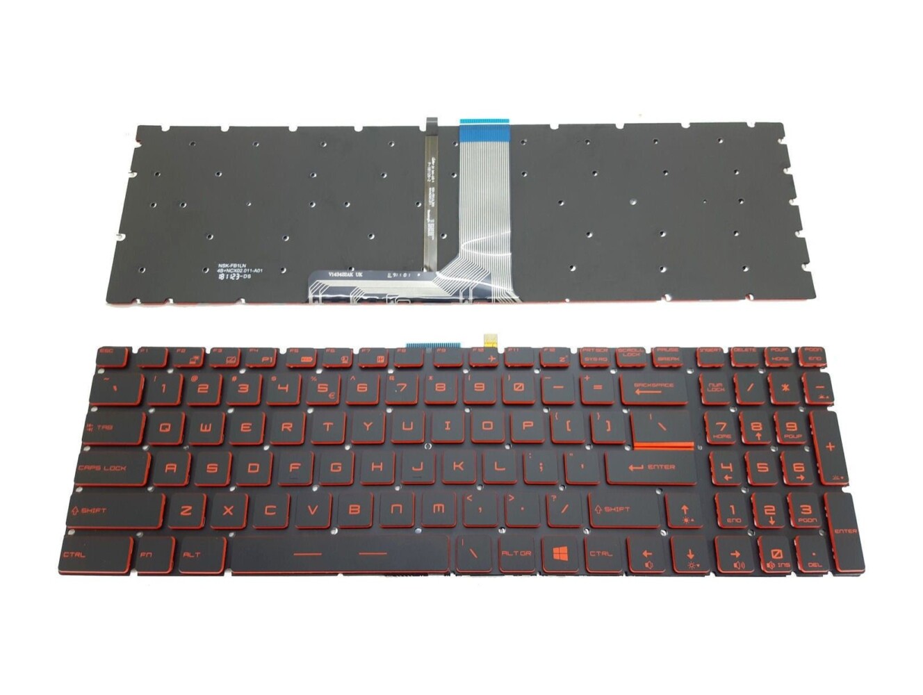Bàn phím laptop MSI Steelseries CX62 CX72 GE62 GE72 GS60 GS70 GV62 GT62 GT72 GL62 GL72 WS60 GP63 GP73 GF62 GF72 (LED ĐỎ, BH 6TH )