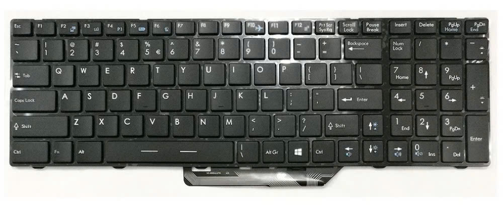 Mặt trước bàn phím laptop MSI GP60, GP70, FX600, FX620, GE60 Màu Đen