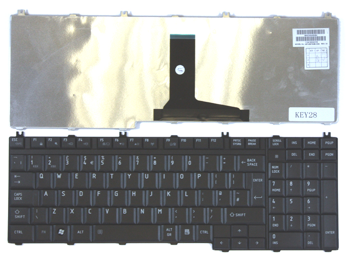 Bàn phím laptop Toshiba Satellite P200 P205 P300 P305 P500 P505 L350 L355 L500 L505 L515 L550 L555, Qosimio G50 X205 X300 X305 X500 X505 F750 F755, Satellite A500 A505 S500 ĐEN