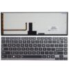 Bàn phím laptop Toshiba Portege Z830 Z835 Z930 Z935 Satellite U800 U840 U845 U900 U920 U925 U940 U945 / Gắn cáp chữ Z gắn dc cho Portege R630 R631 R632 R700 R705 R730 R731 R732 R830 R835 R930 R935 có đèn (LED, BH 6TH)