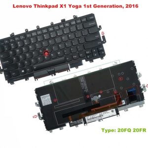 Bàn phím laptop Lenovo Thinkpad X1 Yoga Gen 1 (2016) (20FQ 20FR) (CORE I THẾ HỆ 6) RENEW (BH 6TH)