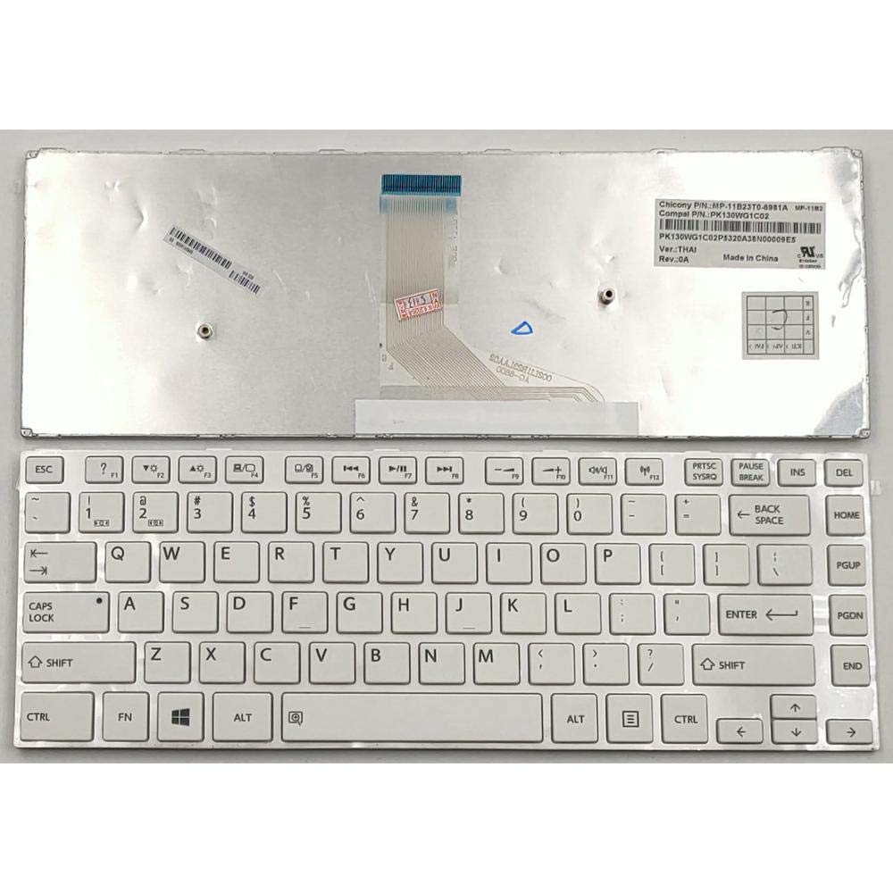 Bàn phím laptop Toshiba Satellite L840 L805 L830 L800 L845 C800 C840 C845 M600 M640 M840 R840 TRẮNG CÓ KHUNG