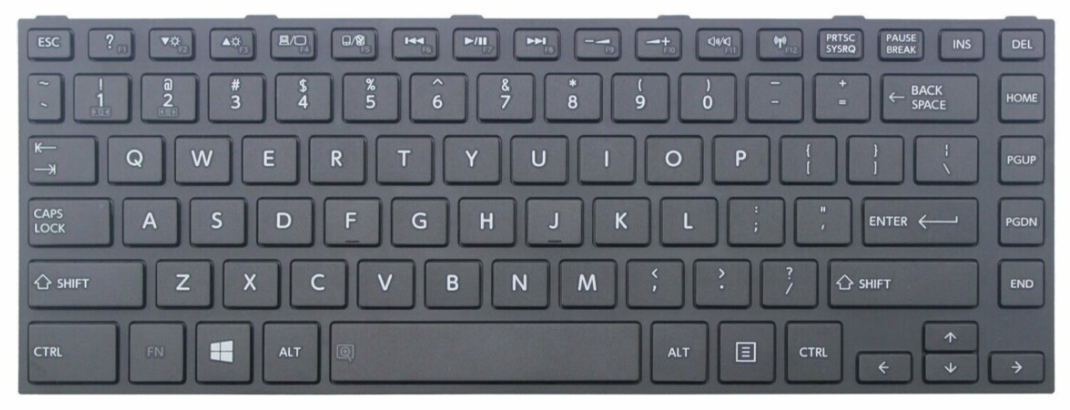 Mặt trước bàn phím laptop Toshiba Satellite C40-B, C40D-B, C40T-B, C45-B