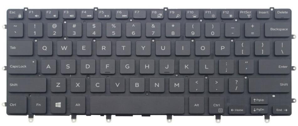 Mặt trước bàn phím laptop Dell XPS 15 9550, 9560, 9570, Precision 5510, 5520, 5530