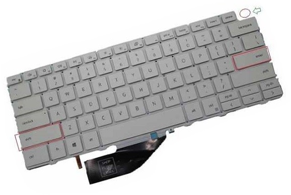 Mặt trước bàn phím laptop Dell XPS 13 7390 (2-in-1), Dell XPS 13 9310 (2-in-1)