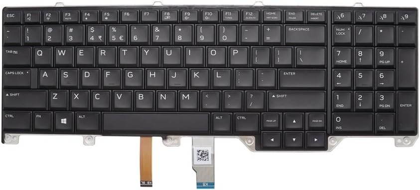 Mặt trước bàn phím laptop Dell Alienware 17 R4, 17 R5 Song Ngữ (Mã 00WN4Y, PK131QB1A00)