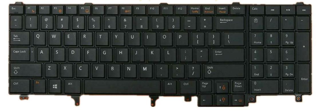 Mặt trước phím Dell Latitude E6520 E6530 E6540, Precision M4600 M4800 M6800