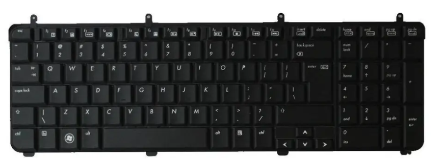 Mặt trước bàn phím laptop HP Pavilion DV7, DV7t, DV7-2000, DV7-2100, DV7-2200, DV7-3000, DV7-3100