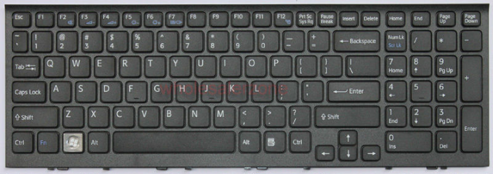 Mặt trước bàn phím laptop Sony Vaio VPCEE, VPCEE21FX, VPCEE23FX, VPCEE31FX, VPCEE34FX, VPCEE41FX Màu Đen