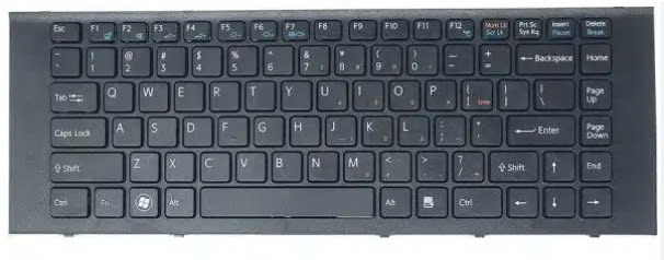 Mặt trước bàn phím laptop Sony Vaio VPCEG VPCEK VPCEG112FX VPCEG212FX VPCEG312FX Có Khung Màu Đen