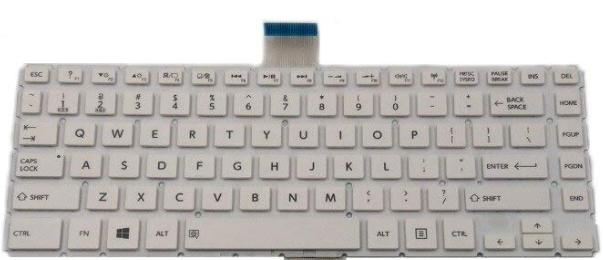Mặt trước bàn phím laptop Toshiba Satellite L40-B, E40-B, E45-B, E45-C Màu Trắng