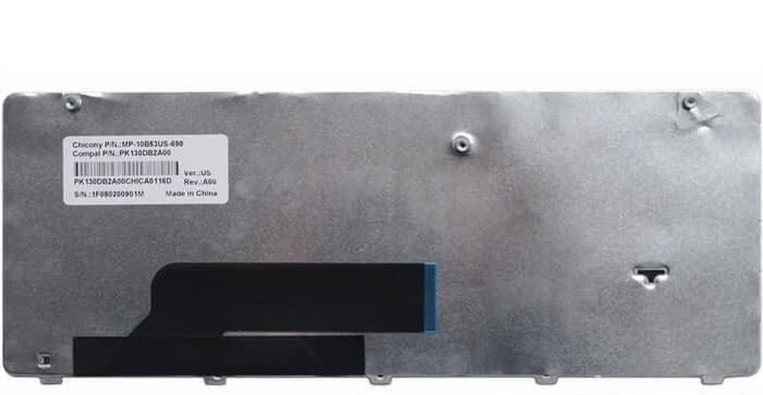Mặt sau bàn phím laptop Dell Inspiron Mini 11Z, M101Z, M102Z, 1120, 1121, 1122 chi tiết chân ốc và cáp kết nối