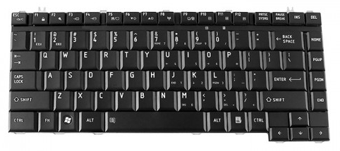 Mặt trước bàn phím laptop Toshiba Satellite M200, L300, L310, A200, L510 Màu Đen