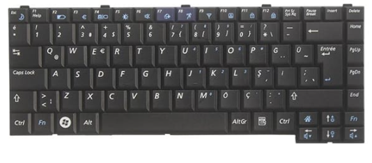 Mặt trước bàn phím laptop Samsung R60, R510, R40, R70, P510 Màu Đen