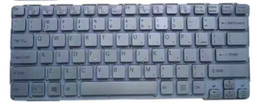 Mặt trước bàn phím laptop Sony Vaio SVE13 SVE14 SVE14115FG SVE14126CV SVE14132CV 2 Chân Ốc Màu Bạc
