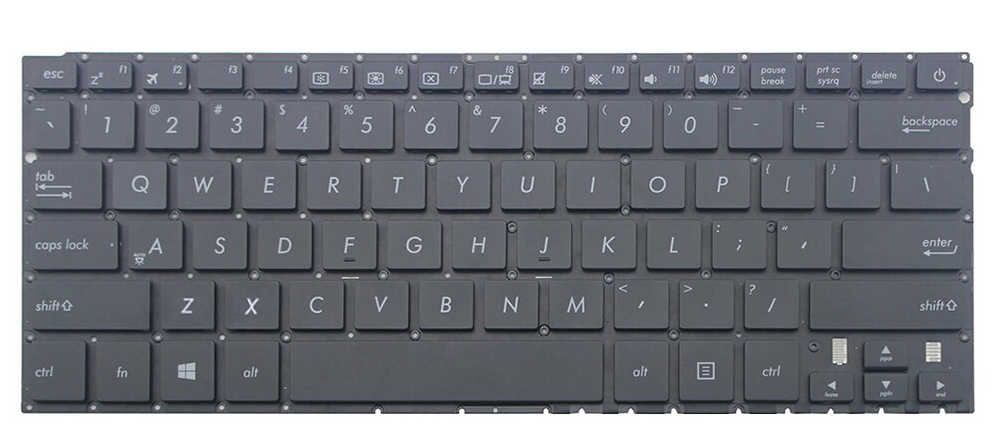 Mặt trước bàn phím laptop Asus Zenbook UX305, UX305F, UX305L, UX305LA, UX305U, UX305UA màu đen/xám
