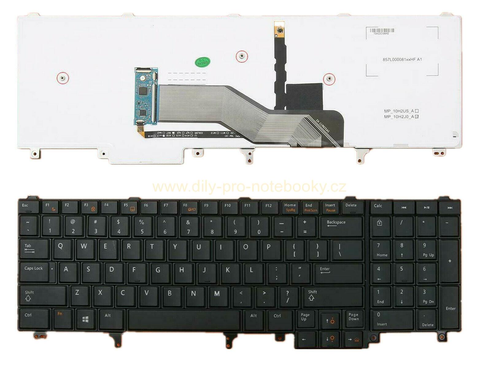 Bàn phím laptop Dell Precision M2800 M4600 M6600 M4700 M4800 M6700 M6800, Latitude E6520 E6530 E6540 E5520 E5530 KO CHUỘT (LED, BH 6TH)