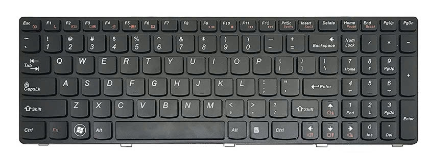 Mặt trước bàn phím laptop Lenovo Ideapad Z570, Z575, B570, B575, B590, V570, Y570, Y570N