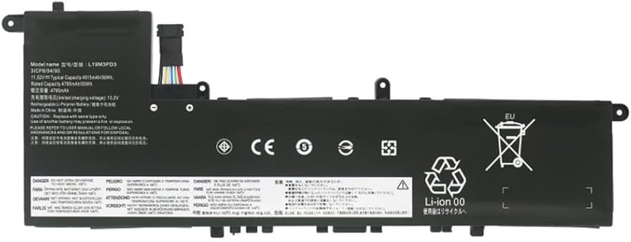 Mặt sau pin laptop Lenovo Ideapad S540-13API L19M3PD3 3 Cell