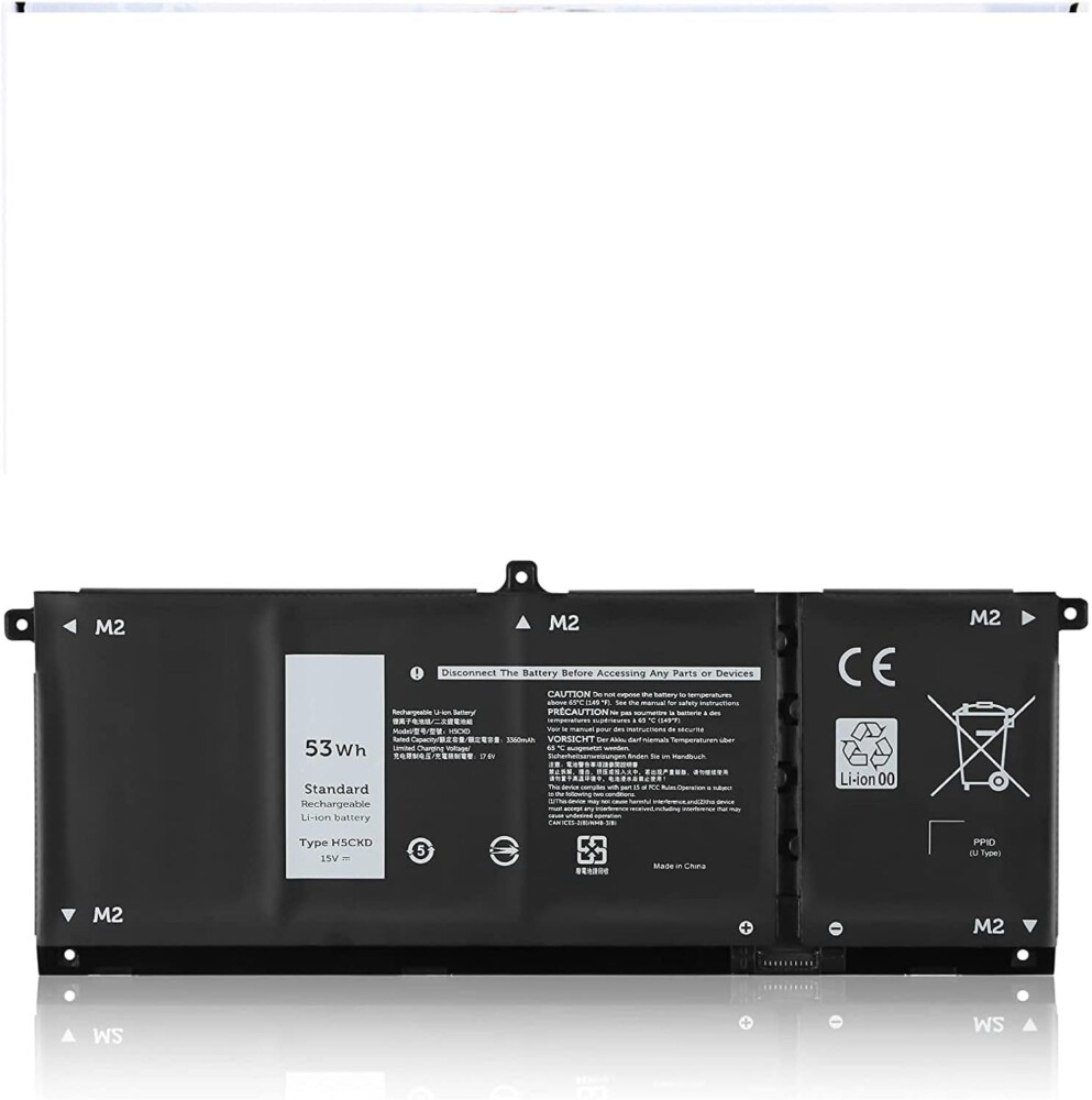 Pin laptop Dell Latitude 3410 3510, Vostro 5300 5401 5402 5501 5502, Inspiron 5300 5400 5401 5408 5409 5501 5508 7300 7405 7500, H5CKD 53WH H5CKD (ZIN) - 4 CELL *KÉN WH*