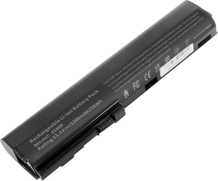 Mặt sau pin laptop HP EliteBook 2560p, 2570p, 2560 Series
