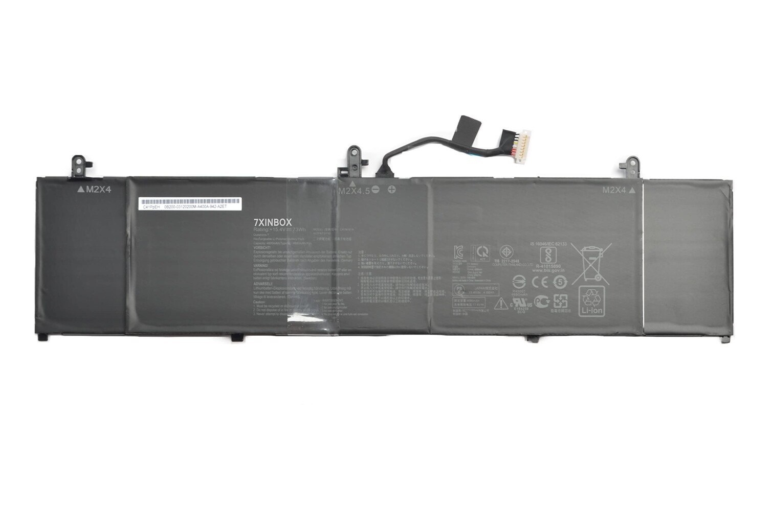 Mặt trước pin laptop Asus ZenBook 15 UX533, UX533F, UX533FD, UX533FAC, UX533FTC