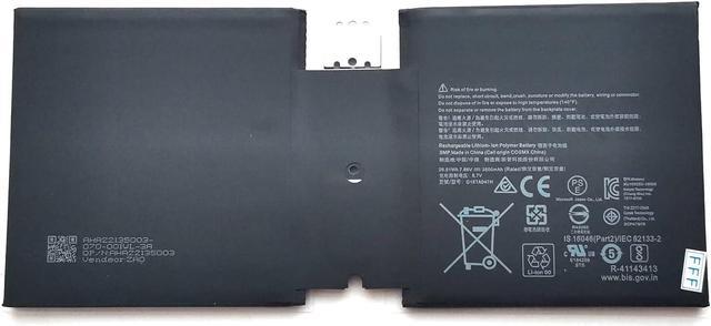 Mặt trước pin laptop Microsoft Surface Go 2, G16TA047H, Model 1901, 1927
