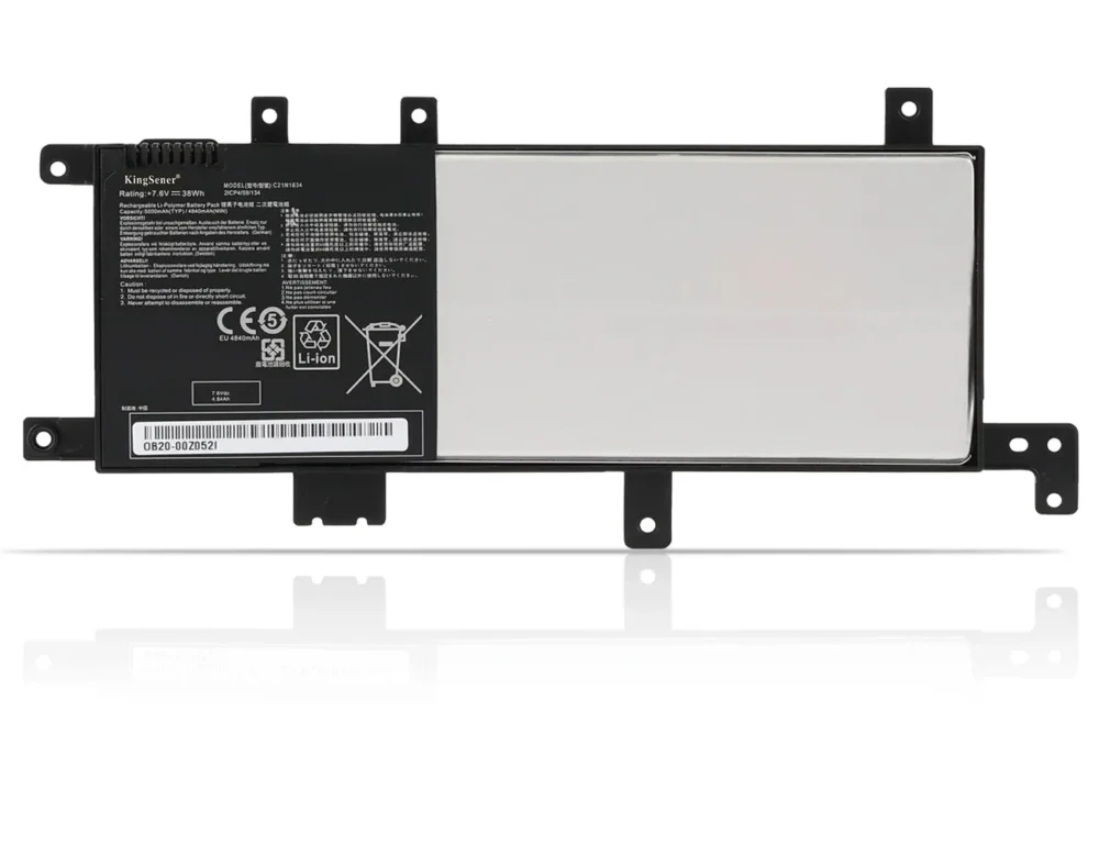 Pin laptop Asus Vivobook A542 A580 R542 X542 FL8000, C21N1634 (ZIN) - 4 CELL