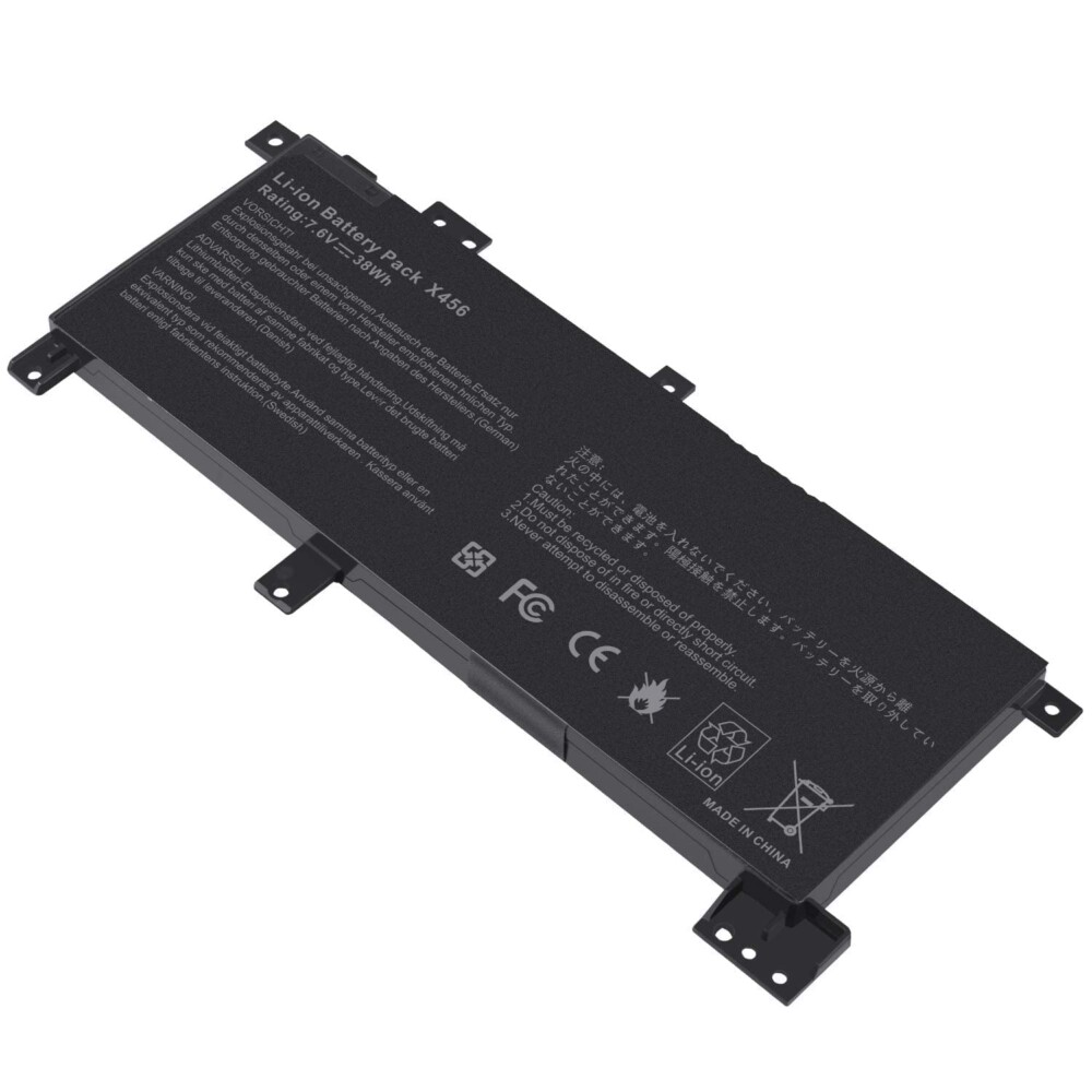 Mặt trước pin laptop Asus X456, X456U, X456UA, X456UR, X456UV, X456UB, X456UJ, F456