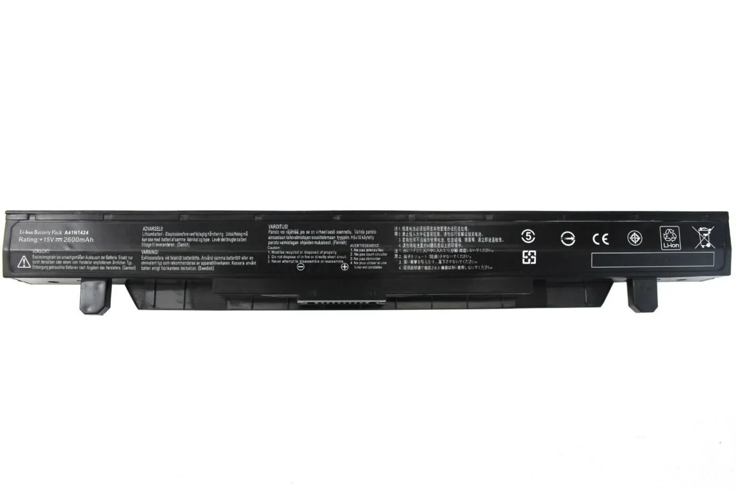 Mặt trước pin laptop Asus ROG GL552, GL552J, GL552JX, GL552V, GL552VW, GL552VX, ZX50, ZX50V, ZX50VW
